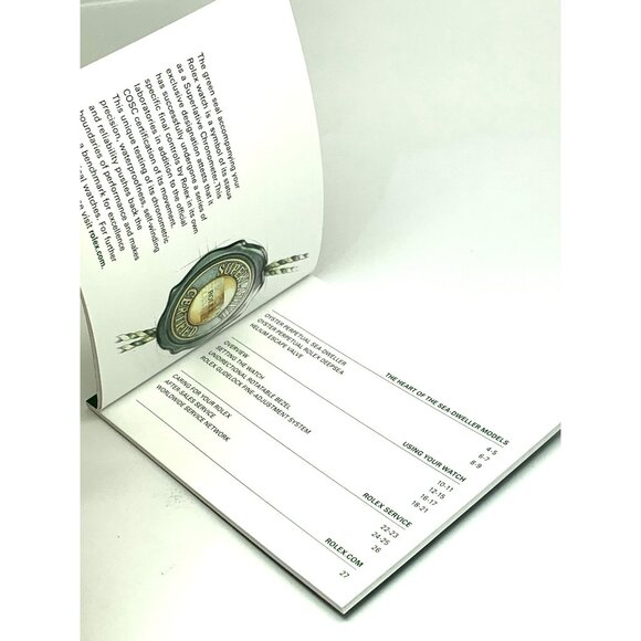Authentic Rolex Oyster Perpetual Sea-Dweller Deepsea 2022 Green Booklet Manual - Picture 4 of 16